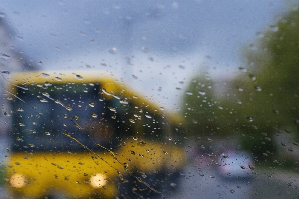 雨の日の自転車